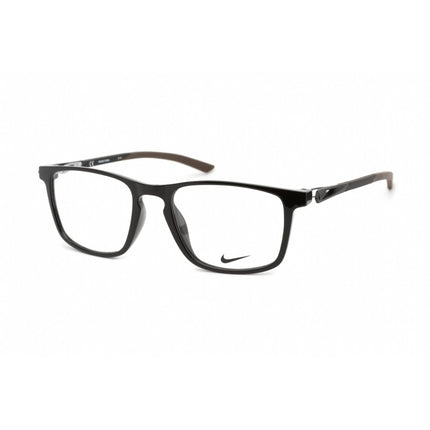 Nike Men's Eyeglasses - Full Rim Black Plastic Rectangular Shape Frame | NIKE 7146 002 ,