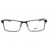 Nike Men's Eyeglasses - Full Rim Satin Black/Cargo Khaki Metal Frame | Nike 8047 005 ,