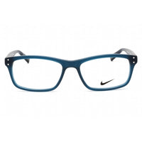 Nike Men's Eyeglasses - Matte Space Blue Rectangular Acetate Frame | NIKE 7242 440 ,