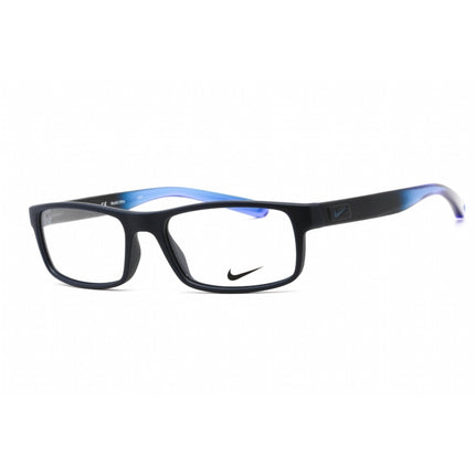 Nike Men's Eyeglasses - Rectangular Matte Obsidian Fade Plastic Frame | NIKE 7090 413 ,