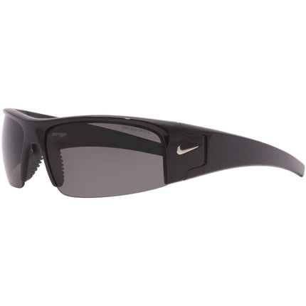 Nike Men's Sunglasses - Black Rectangular Frame Grey Lens | NIKE DIVERGE EV0325 002 ,