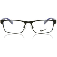 Nike Unisex Eyeglasses - Black and Racer Blue Rectangular Full-Rim Frame | NIKE 5574 2 ,
