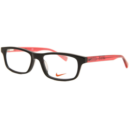 Nike Unisex Eyeglasses - Black Solar Red Rectangular Frame, 49 mm | NIKE 5014 4 ,