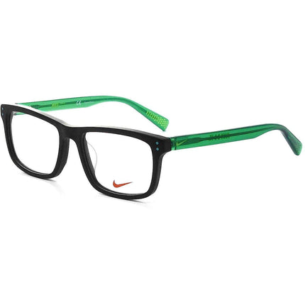 Nike Unisex Eyeglasses - Black Square Full-Rim Plastic Frame | NIKE 5536 1 ,