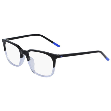 Nike Unisex Eyeglasses - Black Square Full-Rim Plastic Frame | NIKE 7250 19 ,