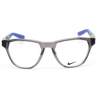Nike Unisex Eyeglasses - Clear Demo Lens Dark Grey Geomatric Frame | NIKE 7400 034 ,
