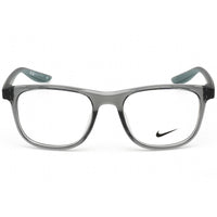 Nike Unisex Eyeglasses - Clear Demo Lens Dark Grey Square Frame | NIKE 7037 034 ,