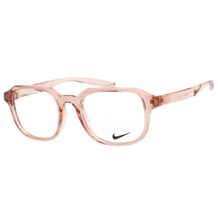 Nike Unisex Eyeglasses - Clear Demo Lens Fossil Rose Square Frame | NIKE 7303 662 ,