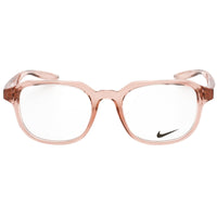 Nike Unisex Eyeglasses - Clear Demo Lens Fossil Rose Square Frame | NIKE 7303 662 ,