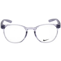 Nike Unisex Eyeglasses - Clear Demo Lens Indigo Haze Round Frame | NIKE 7301 550 ,