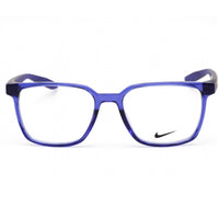 Nike Unisex Eyeglasses - Clear Demo Lens Lapis Square Plastic Frame | NIKE 7302 430 ,