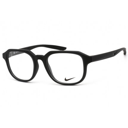 Nike Unisex Eyeglasses - Clear Demo Lens Matte Obsidian Square Frame | NIKE 7303 411 ,