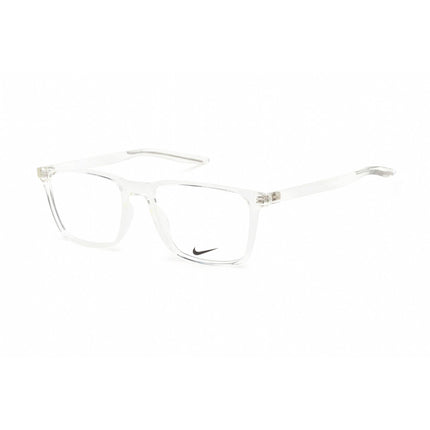Nike Unisex Eyeglasses - Clear Demo Lens Plastic Square Shape Frame | NIKE 7130 900 ,