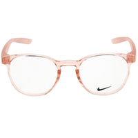 Nike Unisex Eyeglasses - Clear Demo Lens Washed Coral Round Frame | NIKE 7301 681 ,