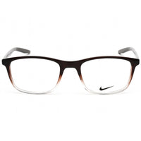 Nike Unisex Eyeglasses - Clear Lens Brown Basalt/Clear Fade Frame | NIKE 7129 203 ,
