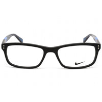 Nike Unisex Eyeglasses - Clear Lens Matte Black/Photo Blue Frame | NIKE 7237 (011) ,