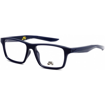 Nike Unisex Eyeglasses - Clear Lens Rectangular Midnight Navy Frame | NIKE 7112 420 ,