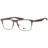 Nike Unisex Eyeglasses - Clear Lens Satin Pewter Rectangular Frame | NIKE 8150 050 ,
