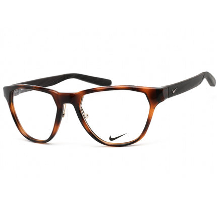 Nike Unisex Eyeglasses - Clear Lens Soft Tortoise Geomatric Frame | NIKE 7400 240 ,