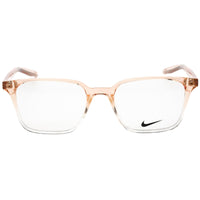 Nike Unisex Eyeglasses - Clear Lens Washed Coral Fade Square Frame | Nike 7126 682 ,
