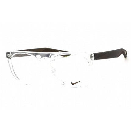 Nike Unisex Eyeglasses - Clear/Rough Green Acetate Rectangular Frame | NIKE 7305 970 ,