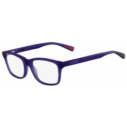 Nike Unisex Eyeglasses - Court Purple Square Full-Rim Plastic Frame | NIKE 5015 500 ,