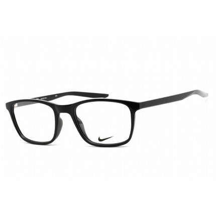 Nike Unisex Eyeglasses - Full Rim Black Plastic Rectangular Frame | NIKE 7129 001 ,