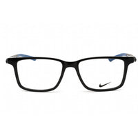 Nike Unisex Eyeglasses - Full Rim Black Plastic Rectangular Frame | NIKE 7145 004 ,