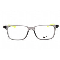 Nike Unisex Eyeglasses - Full Rim Dark Grey Plastic Rectangular Frame | NIKE 7145 034 ,