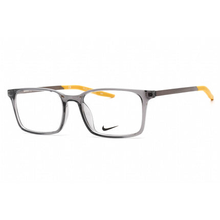 Nike Unisex Eyeglasses - Full Rim Dark Grey Plastic Rectangular Frame | NIKE 7282 037 ,