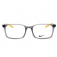 Nike Unisex Eyeglasses - Full Rim Dark Grey Plastic Rectangular Frame | NIKE 7282 037 ,