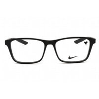 Nike Unisex Eyeglasses - Full Rim Matte Black Metal Rectangular Frame | NIKE 7304 001 ,