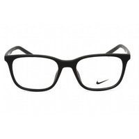 Nike Unisex Eyeglasses - Full Rim Matte Black Rectangular Plastic | NIKE 7255 001 ,