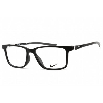 Nike Unisex Eyeglasses - Full Rim Matte Black Rectangular Shape Frame | NIKE 7145 001 ,