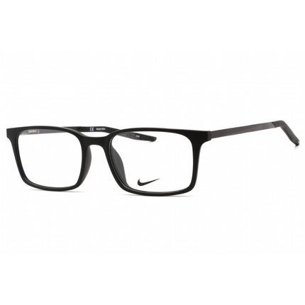 Nike Unisex Eyeglasses - Full Rim Matte Black Rectangular Shape Frame | NIKE 7282 001 ,