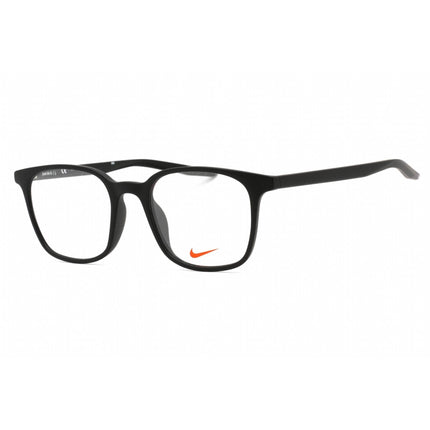 Nike Unisex Eyeglasses - Full Rim Matte Black Square Plastic Frame | NIKE 7124 001 ,