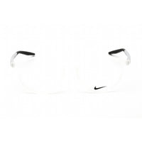 Nike Unisex Eyeglasses - Full Rim Matte Clear/Black Round Frame | NIKE 7264AF 906 ,