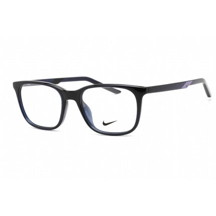 Nike Unisex Eyeglasses - Full Rim Obsidian Rectangular Plastic Frame | NIKE 7255 411 ,