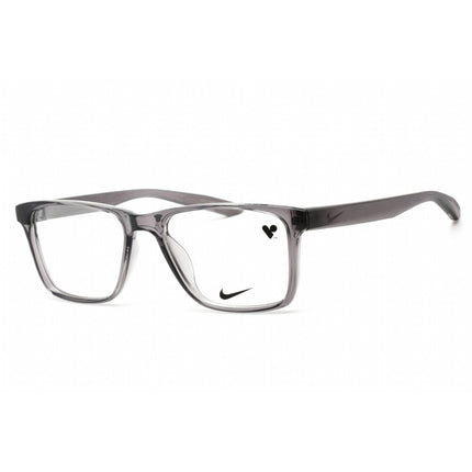 Nike Unisex Eyeglasses - Full Rim Rectangular Dark Grey Plastic Frame | NIKE 7300 034 ,