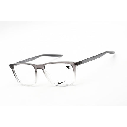 Nike Unisex Eyeglasses - Full Rim Rectangular Grey/Clear Plastic Frame | Nike7130 035 ,
