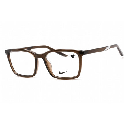 Nike Unisex Eyeglasses - Full Rim Rectangular Ironstone Plastic Frame | NIKE 7256 090 ,