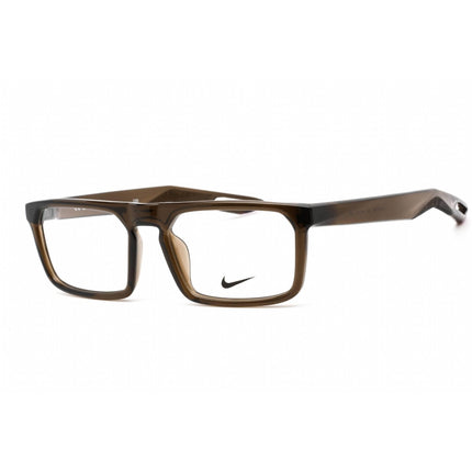 Nike Unisex Eyeglasses - Full Rim Rectangular Ironstone Plastic Frame | NIKE 7306 090 ,