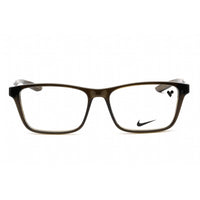 Nike Unisex Eyeglasses - Full Rim Rough Green Rectangular Plastic | NIKE 7304 316 ,