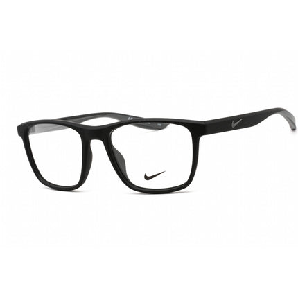 Nike Unisex Eyeglasses - Full Rim Square Matte Black Plastic Frame | NIKE 7038 001 ,