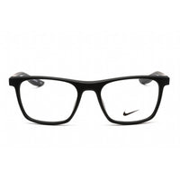 Nike Unisex Eyeglasses - Full Rim Square Matte Black Plastic Frame | NIKE 7039 001 ,