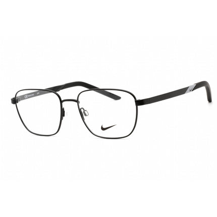 Nike Unisex Eyeglasses - Full Rim Square Shape Satin Black Metal Frame | NIKE 8212 001 ,