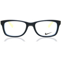 Nike Unisex Eyeglasses - Grey Blue Cyber Green Rectangular Frame | NIKE 5509 85 ,