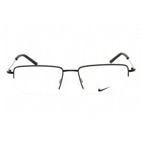 Nike Unisex Eyeglasses - Half Rim Black Metal Rectangular Shape Frame | NIKE 8182 001 ,