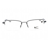 Nike Unisex Eyeglasses - Half Rim Satin Navy/Midnight Navy Metal Frame | NIKE 4306 401 ,