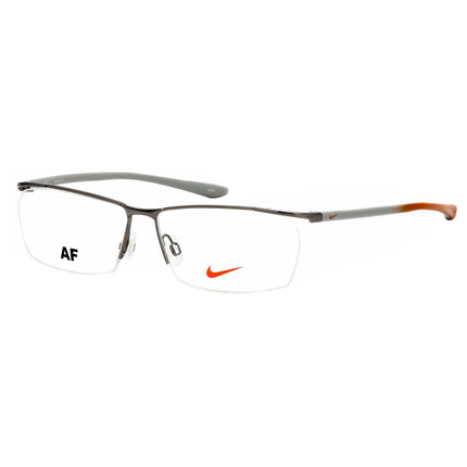 Nike Unisex Eyeglasses - Light Gunmetal Semi-Rimless Frame | NIKE 7918AF 032 ,